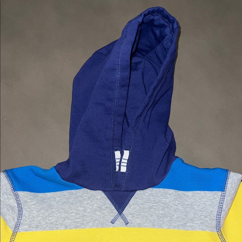 Boden Colorful Rainbow Striped Hoodie Sweatshirt - Picture 2 of 4